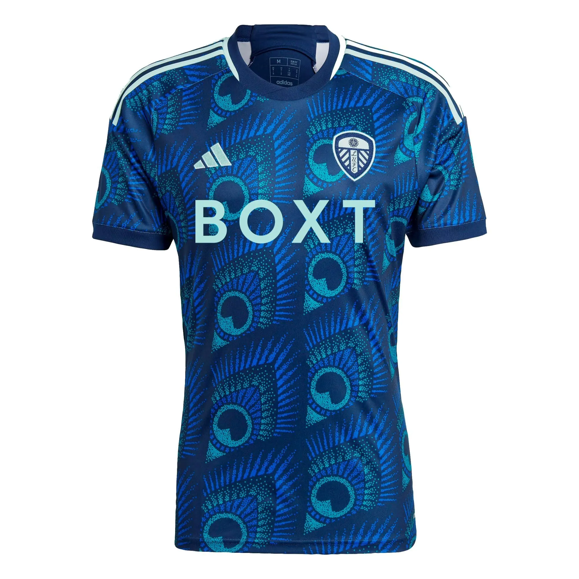 adidas Leeds United FC Herren Auswärtstrikot 2023-2024, blau, L