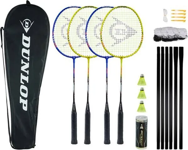 DUNLOP Badmintonset NITRO-STAR SSx 1.0 4 PLAYER SE