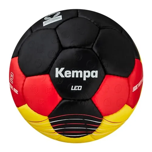Kempa Leo Handball für Kinder und schwarz, rot, gold 0 Single