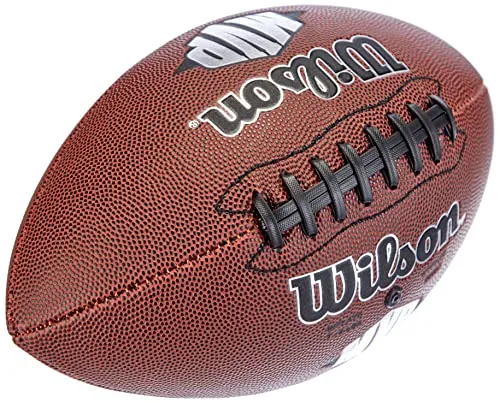 Wilson American Football NFL DUKE REPLICA, Einsatz in Freizeit, Strapazierfähiges Komposit-Leder, WTF1631XB MVP Single