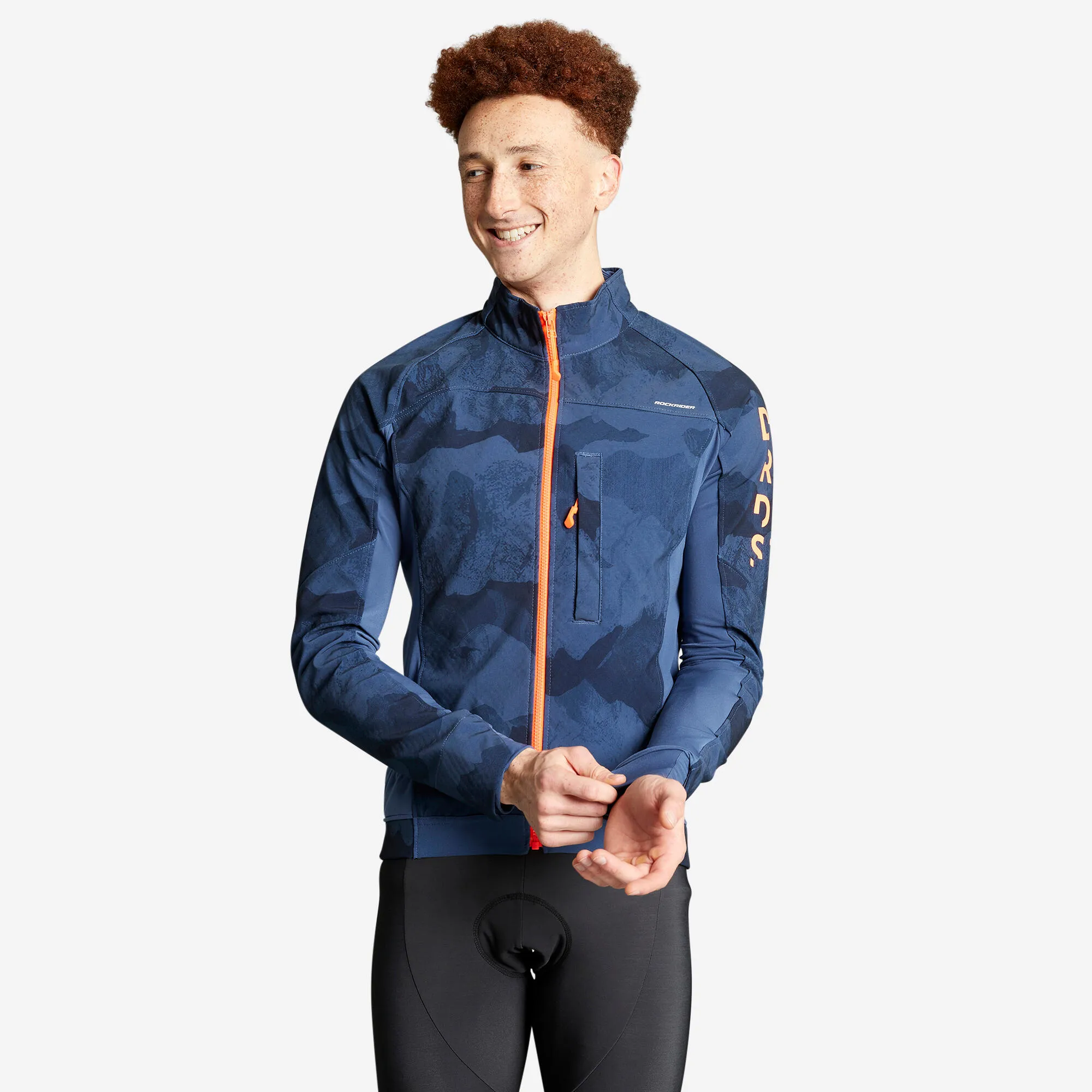 Radsport MTB Winterjacke – ST 500 blau