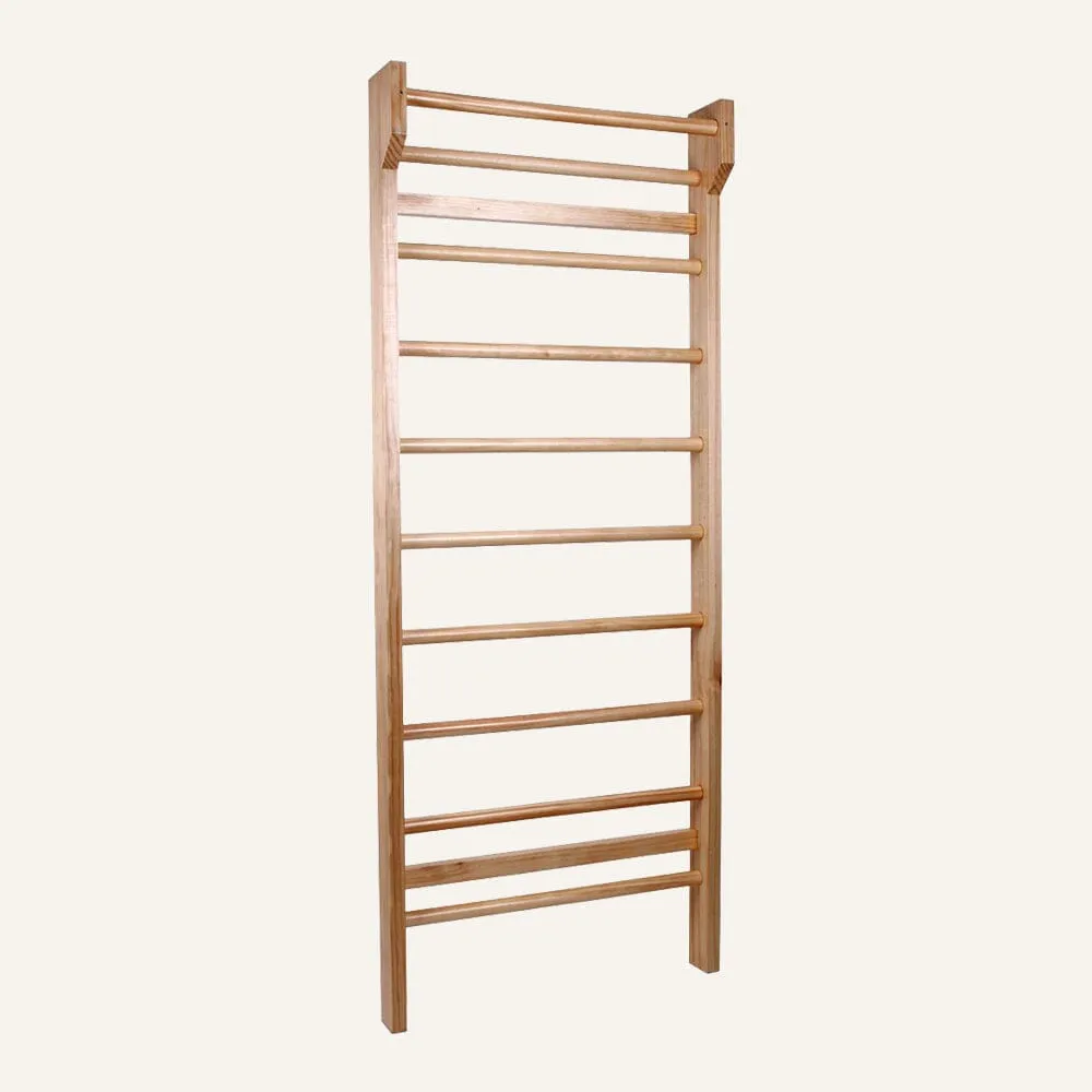 Sprossenwand für Erwachsene & Kinder aus Massivholz mit 14 Sprossen