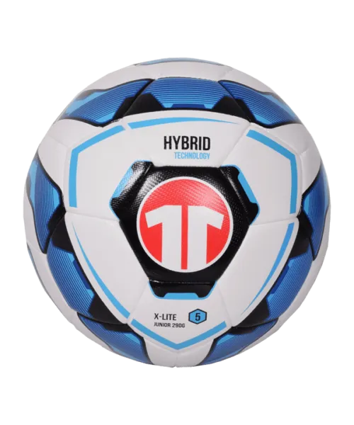 Cawila Fussball 11teamsports Hybrid Technology 290g X-LITE Weiss Blau