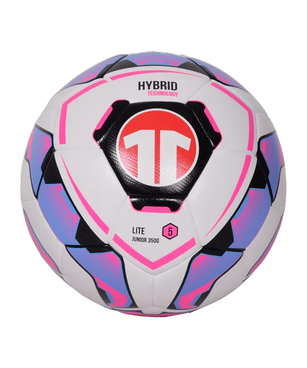 Cawila Fussball 11teamsports Hybrid Technology 350g LITE Weiss Pink Lila